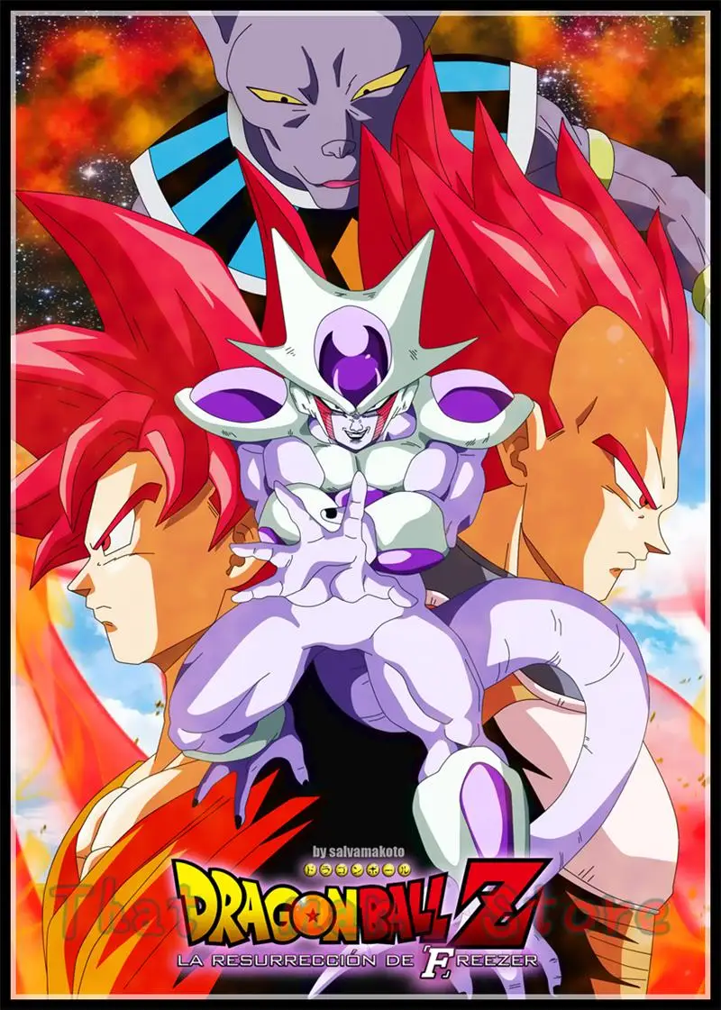 Dragon Ball Z Goku плакат с героями аниме белая мелованная бумага принт живопись детская комната украшение стены Искусство домашний декор