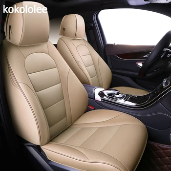 

kokololee custom auto real leather car seat cover For renault Latitude Fluence Scenic CAPTUR Talisman car seat protector