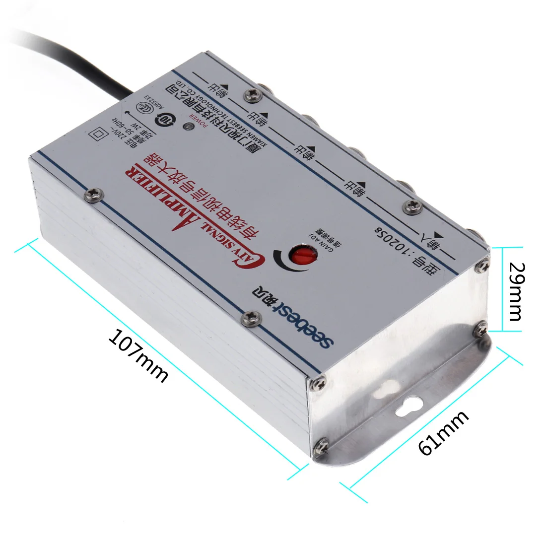 4 Way tv VCR CA ТВ кабель ТВ антенна усилитель сигнала усилитель разветвитель