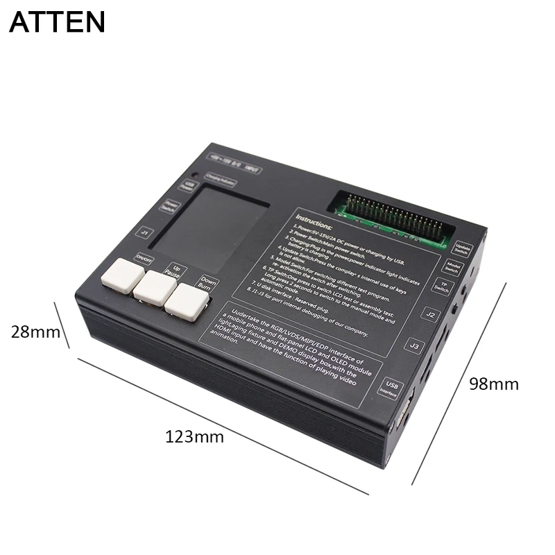 ATTEN версия на английском ЖК-тестер коробка инструменты 2 в 1 ЖК-дисплей и дигитайзер 3D сенсорный экран тестирование для iPhone 7 7plus