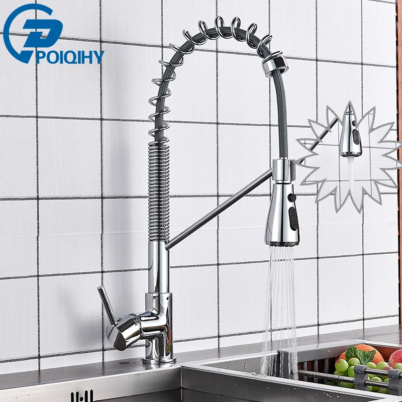 

Chrome/ORB/Brushed Nickel Pull Out Kitchen Faucets Single Handle Kitchen Tap Swivel 360 Degree Water Mixer Tap