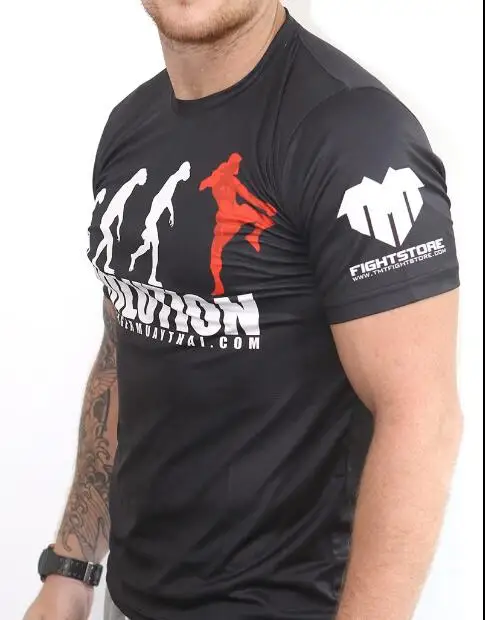 Футболка Pugilist мужская с коротким рукавом топ тигром для боевых действий