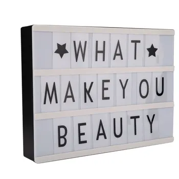 

A4 85 Replacement Letters and Light Up Cinema LED Letter Lamp Home Party
