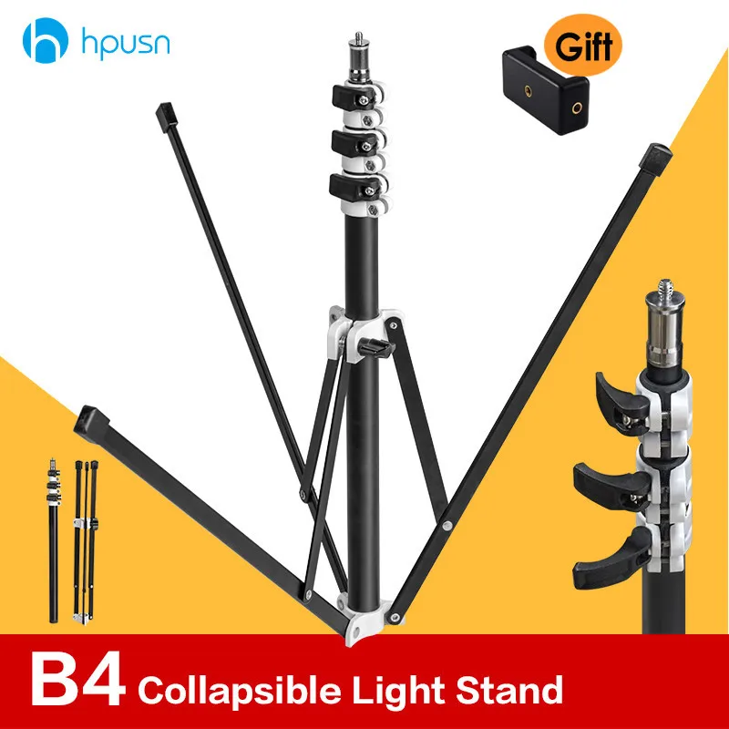 

HPUSN B4 Light Stand Collapsible Tripod for Photo Video Lighting Soporte Tripods Suitable for 3D VR HTC Vive Pre Base Station
