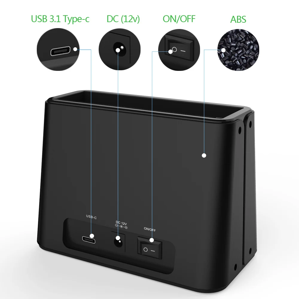 Wavlink Универсальный жесткий диск HDD док станция для 2.5 &quot3.5&quot поддерживает SATA I/II/III