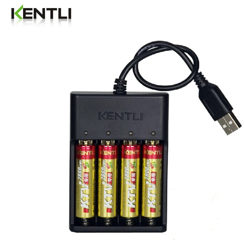 KENTLI 1.5V AA 2800mWh rechargeable lithium batteries wireless
