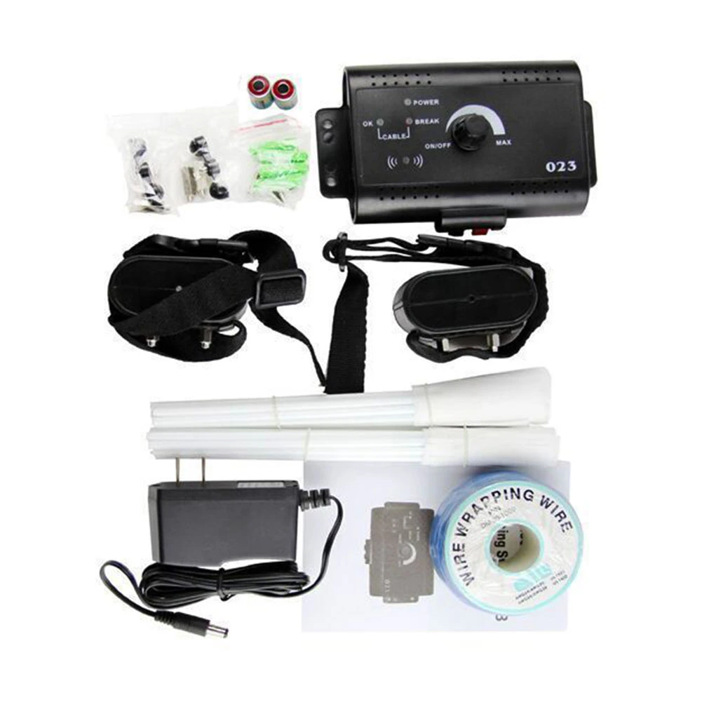 Goedkoop Veiligheid Hond Elektrische Hek Oplaadbare Hond Elektronische Remote Training Collar Begraven Elektrische Hond Fence Containment System