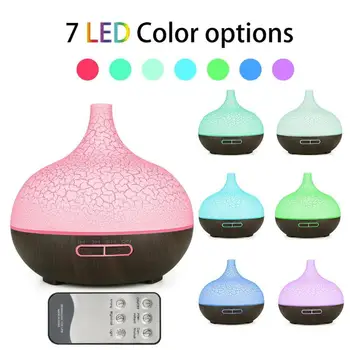 

400ml Cracked Case Timing Aroma Essential Oil Diffuser Ultrasonic Air Humidifier Humidification Time Can Adjust Timing