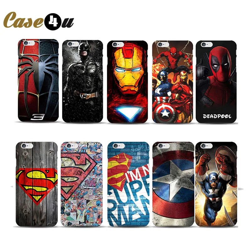 Твердый чехол для телефона с фантастическим супергероем iphone 7 8 Plus 6 6s 5 5SE Marvel