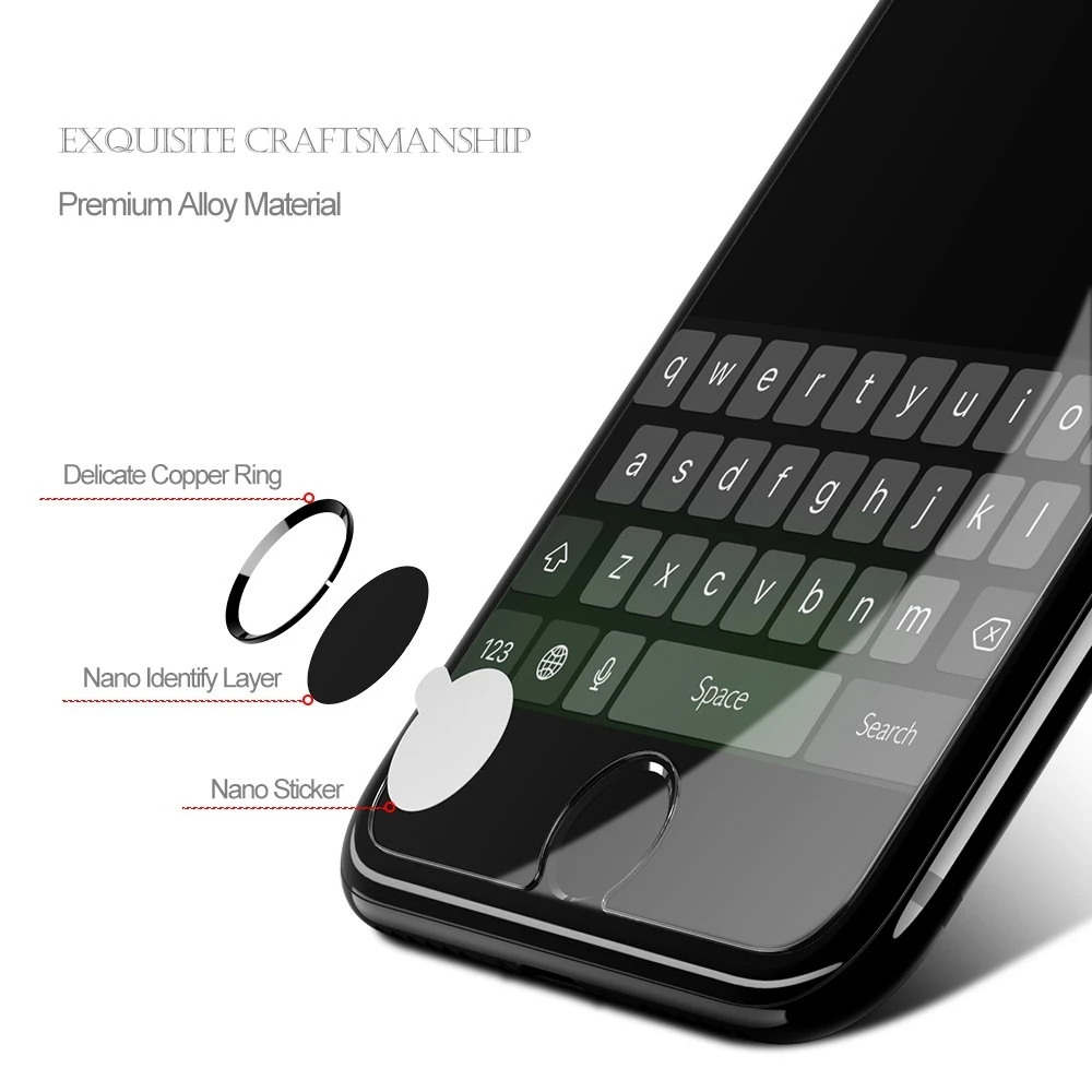 Защитная Наклейка с сенсорной кнопкой для iPhone 8 7 6S 6 5|Защитные стёкла и плёнки| |