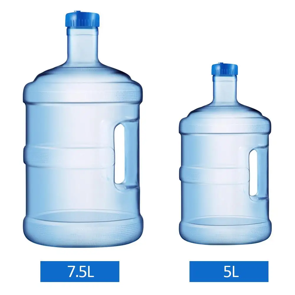 5L 7.5L Mineral Water Pure Bucket Water Bottle Portable PC Bucket Household Large Capacity Pure Water Bucket With Handle Bucket