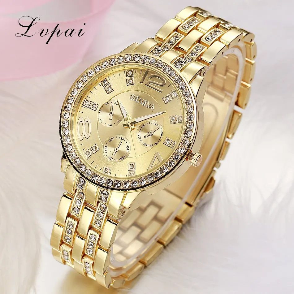 Lvpai Brand Fashion Steel Gold font b Watch b font font b Women b font Luxury Lvpai Brand Fashion Steel Gold font b Watch b font font b Women b font Luxury