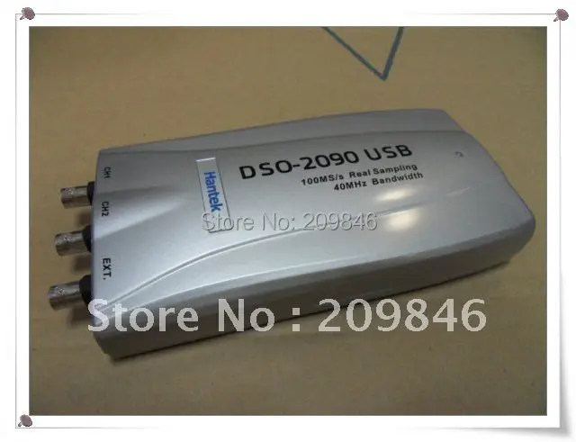 Бесплатная доставка цифровой Виртуальный осциллограф Hantek dso2090 USB 100 мс/с 40 мГц
