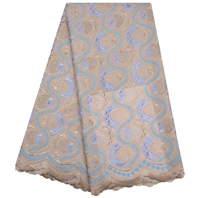 

African cotton lace fabric 2018 high quality lace swiss voile lace in switzerland with Stones for men/women dress A1181