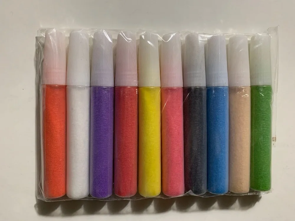 

Bottled color sand for sand art 10 colors/set Sand pens