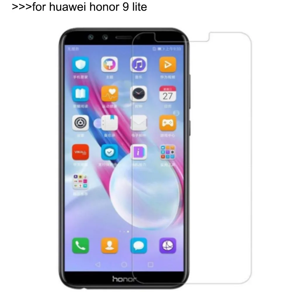 Закаленное стекло для Huawei Honor 9 на протектор экрана H 2.5D HD прозрачная защитная