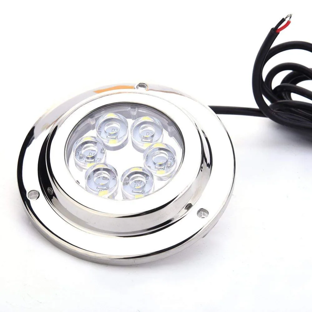 

Underwater LED Marine Boat Light Blub with Clear Lens 12V 6X2W Super Bright