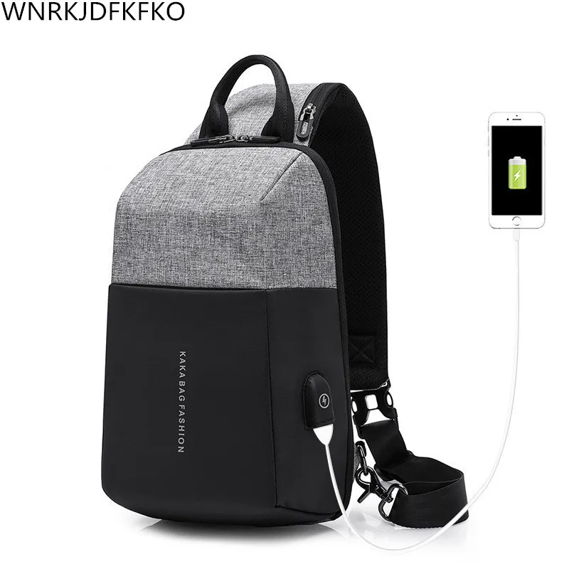 

Men's Chest Bag 2018 Student Travel Shoulder Bag Men's Messenger Bag Large Capacity Nylon Messenger Bag