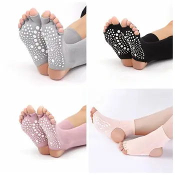 

1Pair Womens Five Half Toes Socks Bare Heel Toes Sports Fitness Dance Cotton Socks Ladies Breathable Anti-friction Socks AAA0220