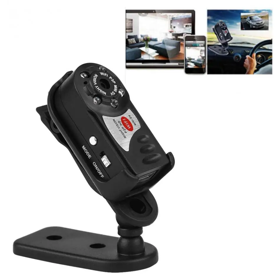Открытый Спорт wifi IP скрытая камера видео запись автомобиля Mini DV DVR видео ночное видение портативный автомобильные аксессуары
