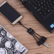 Новый USB OTG Кабель-Адаптер Мощный Dual USB 2.0 Хост OTG Hub Кабель-Адаптер Для всех Android-Телефон Samsung Nexus HTC LG SONY