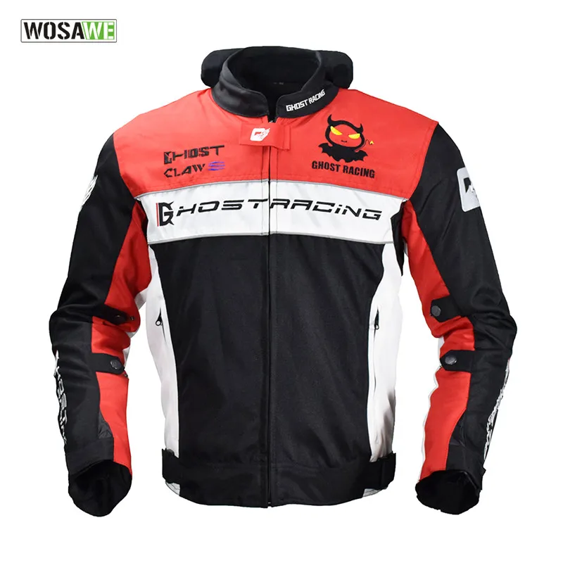 Goede GHOST RACING Motorfiets waterdicht winddicht beschermende racing jacket met 5 Armor thermische vest motorfiets MTB rijjack