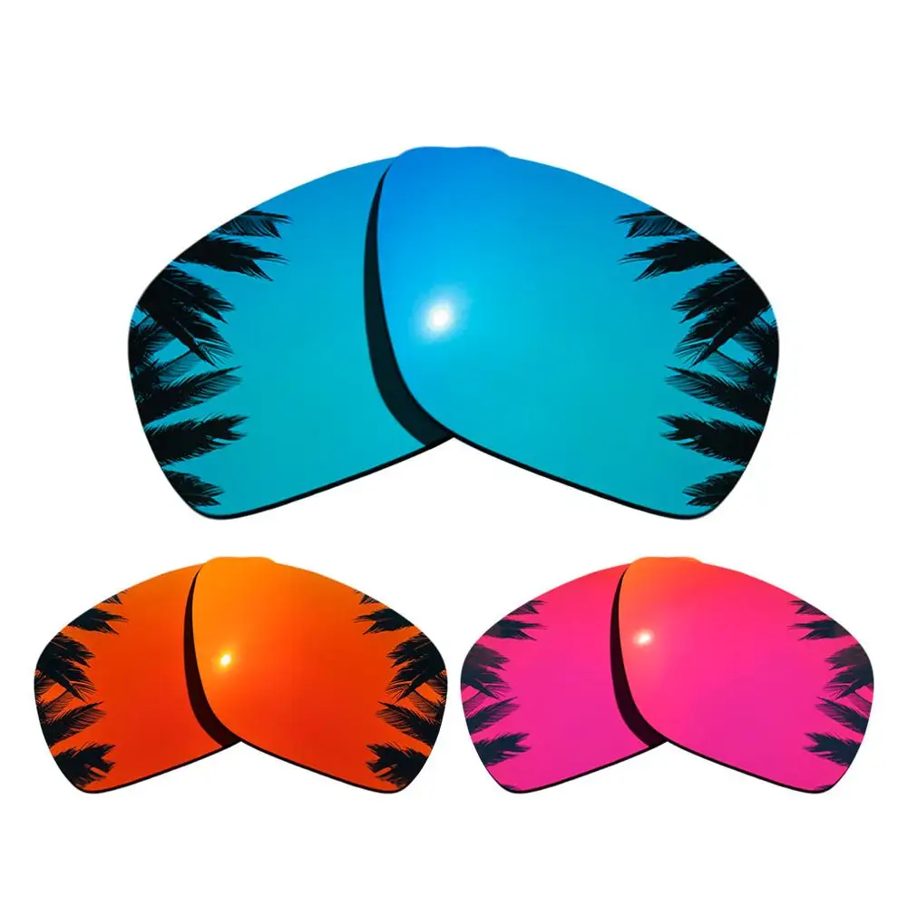 Поляризованные зеркальные линзы для замены покрытия для солнцезащитных очков-Оукли отправка 1 рамка разных цветов - Цвет линз: Blue-Red-Midnight