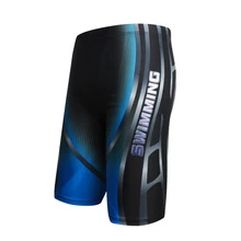 Costume da bagno per ragazzi costume da bagno impermeabile ad asciugatura rapida uomo immersione costume da bagno lungo slip Boxer pantaloncini da spiaggia Gay Wear