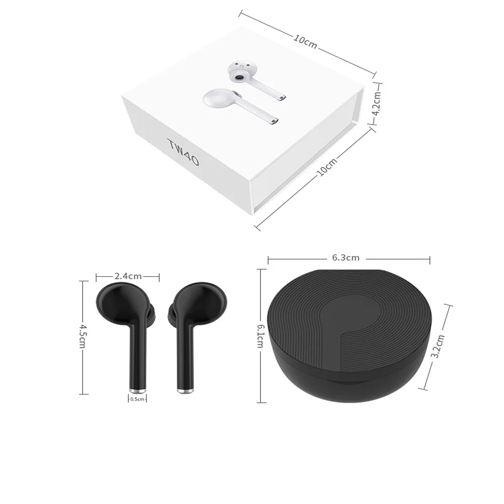 

Mini Wireless Bluetooth Earphone in Ear Sport with Mic Handsfree Headset Earbud for iPhone 7 8 X For Samsung Huawei Android