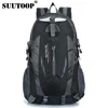 Mochila para hombre, impermeable, multifuncional, para ordenador portátil masculino, mochila informal de viaje y escolar, Mochila deportiva negra Oxford informal para exteriores ► Foto 2/6