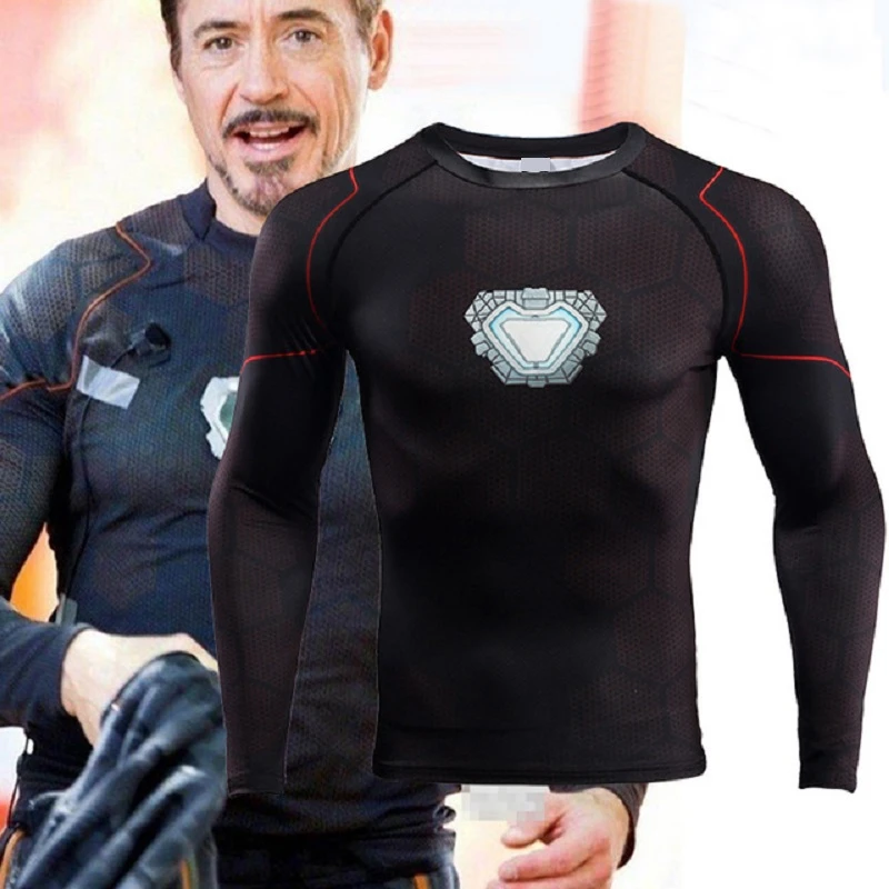3d プリント Tシャツアイアンマンのコスプレトニー スターク Custume 男性スーパーヒーロースポーツタイトな Tシャツトップス服の X タスクフォースドロップ船 T Shirts Aliexpress