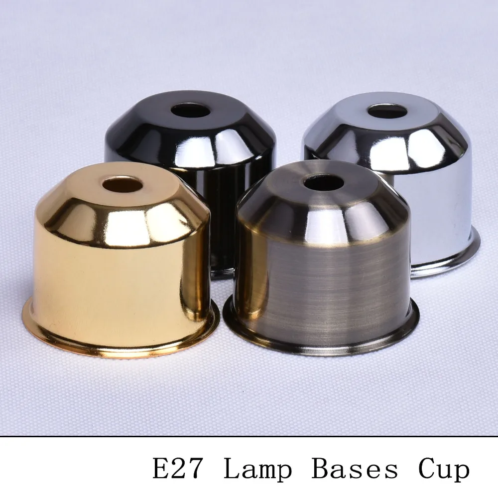 Vintage E27 Lamp Socket Cup Bronzed/Black/Silver/Gold