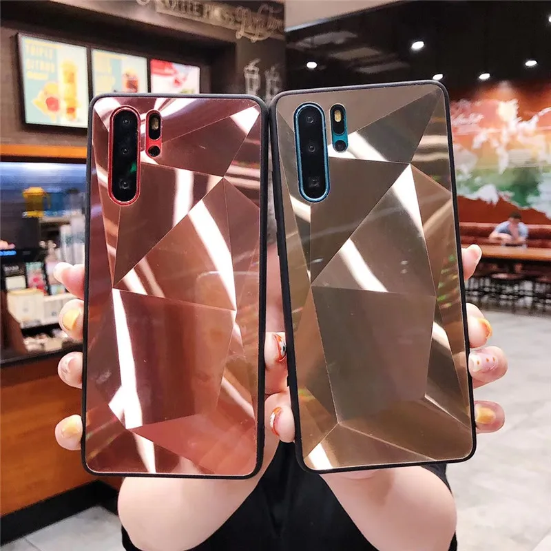 

Plating Diamond pattern Jelly Phone Case For Huawei P30 Lite P20 Pro Honor 8X 7C MATE 10 Lite Y7 Pro 2018 y6 y7 y9 P Smart 2019