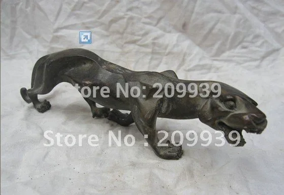 

Pure Bronze Leopard Panther Tiger Statue Animal Figurine
