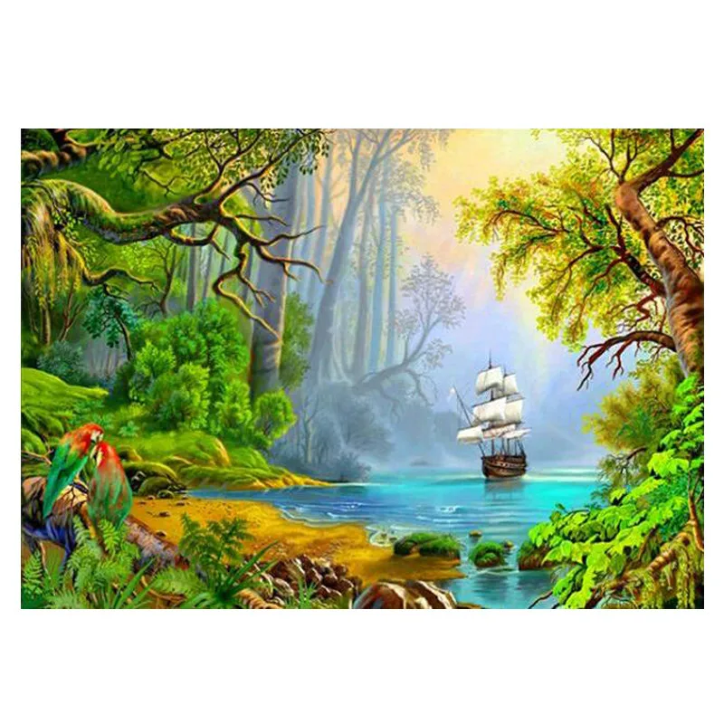 

Diamond Paintings Scenic Diy 5D Diamond Embroidered Full Round/Square Diamond Cross Stitch Wall Decoration Gifts.