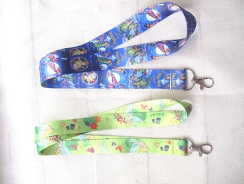 

New 30 pcs cartoon Anime Peter Pan tinkerbell Cello Phone Key Chain Neck Strap Keys Lanyards gift H26