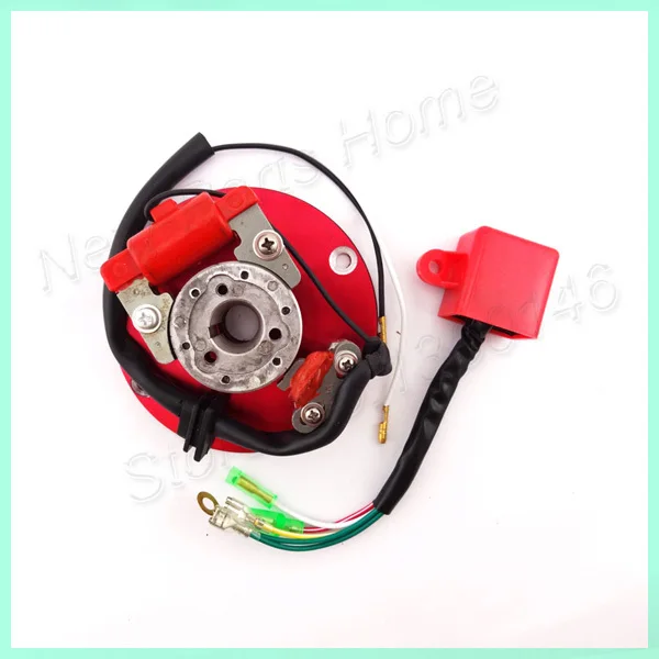 Красный гоночный статор комплект ротора cdi для YCF Pitster Thumpstar Pit Dirty bigs 110cc 125cc