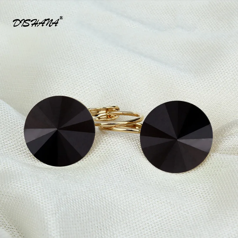 Dishana Romantic Jewelry 2017 Drop Earrings Wedding Elegant Rose Gold-color AAA Cubic Zirconia Stone Earring for Women E0001-2
