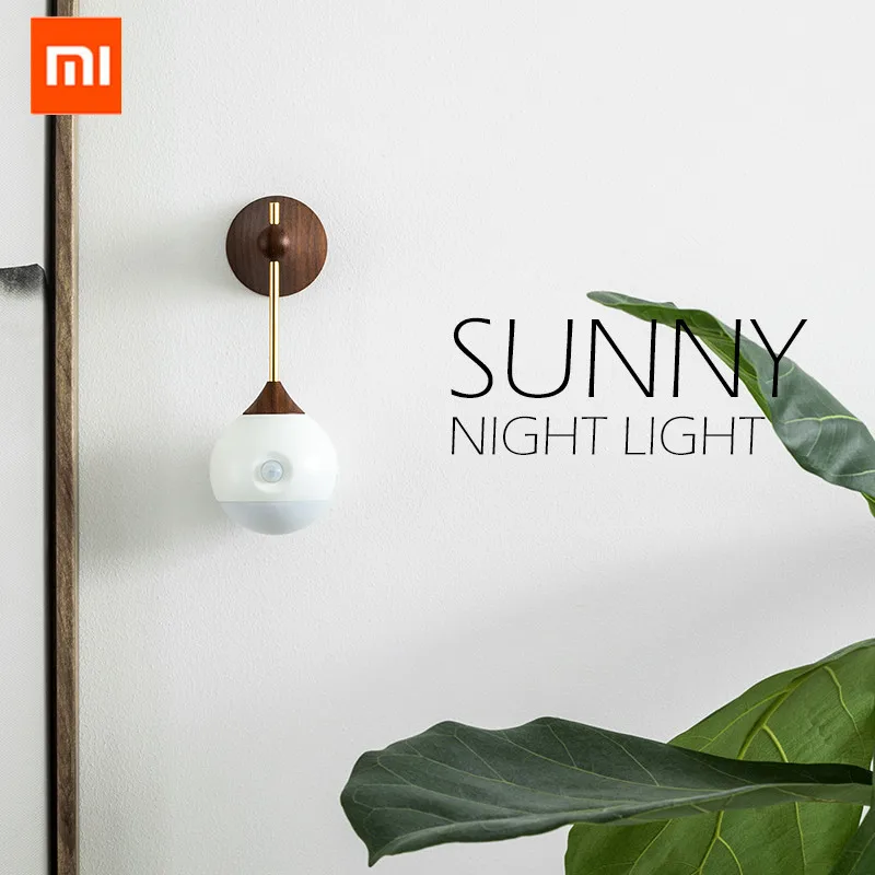 xiaomi Mijia Sunny, умный сенсорный Ночной светильник, инфракрасная индукция, зарядка через usb, съемная Ночная лампа для xiaomi, умный дом