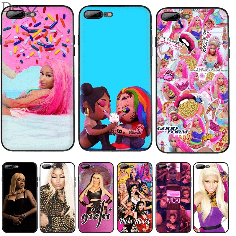 

Cell Phone Case Silicone TPU for iPhone 7 8 6 6s Plus iPhone 11 Pro X XS Max XR 5 5s SE Cover Nicki Minaj Shell