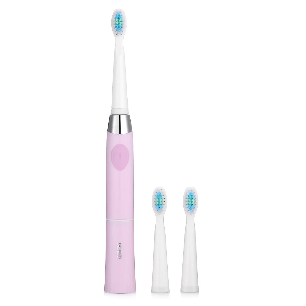 

SEAGO SG503 Electric Toothbrush IPX7 Waterproof Sonic Tooth Brush Dental Care Teeth Cleaner with 3pcs Replacement Brush Heads