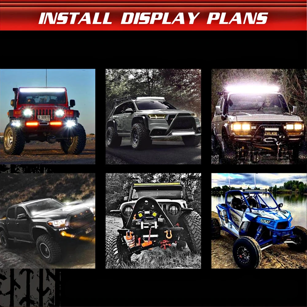  Led Bar Worklight Working Light Driving Lights Auto Accessories Werklamp Ramp Lightbar Spotlight Of - 33018185207