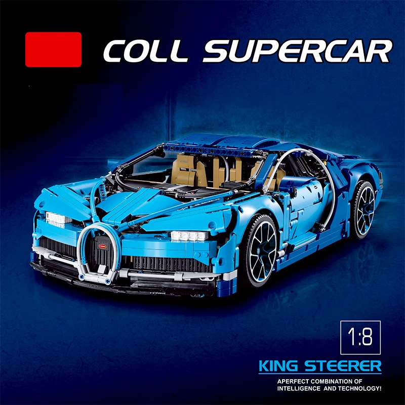 20001 20086 совместимый Technic Volture 42083 42056 Ford Mustang Bugatti Chiron Ford строительные блоки кирпичи игрушка в подарок