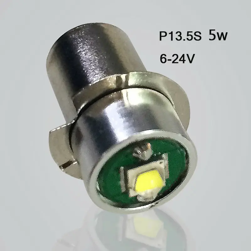 P13.5S 5W 3W Flashlight Bulb Emergency Light Bulbs 3V DC4 10V/6 24V LED Replacement Flashlight