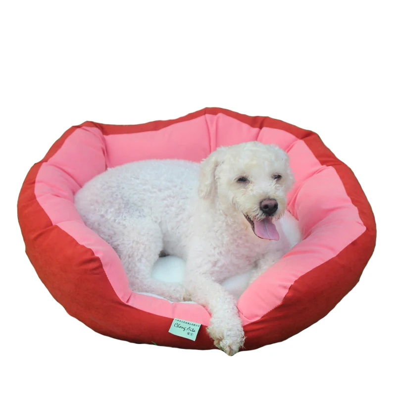 Venxuis мягкие Карамельный цвет хлопок Cat Bed съемные Весна теплое гнездышко фланель коврик можно стирать с рисунком собачки и котика уютный щен...