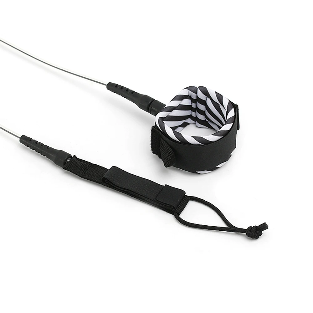 Paddle Leash Surf Leash Surfing Surfboard Smooth Steel Swivel Surfing Leg Rope Paddleboard 6FT/8FT/10FT