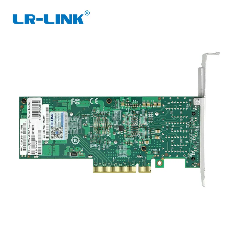 Сетевая карта LR-LINK 9804BT 10Gb Nic Ethernet, четырехпортовый сетевой адаптер PCI-Express Lan, совместимый с Intel X710-T4