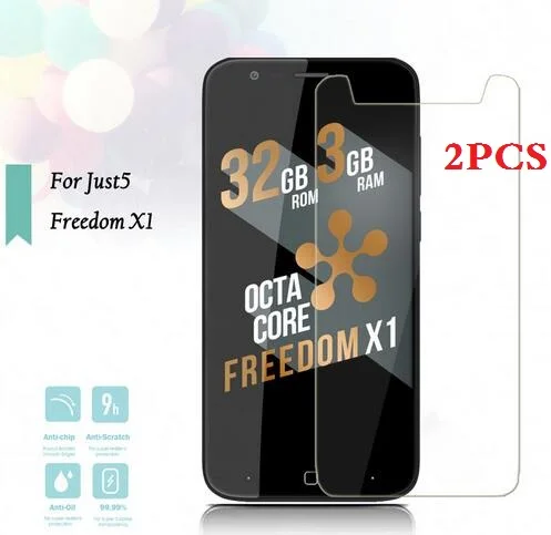 

For Just5 Freedom X1 Tempered Glass 9H Protective Film Explosion-proof LCD Screen Protector For Just5 Freedom X1