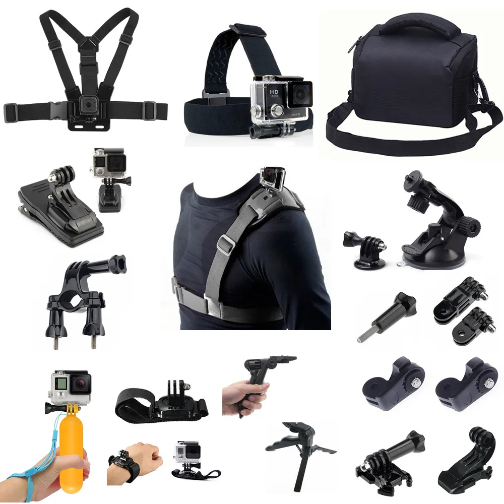 

Sport Accessories kit set for LG 360 CAM Samsung Gear 360 II 2 2017 ThiEYE E7 i60e i60 T5 T5e V5 V5s AKASO EK5000 EK7000