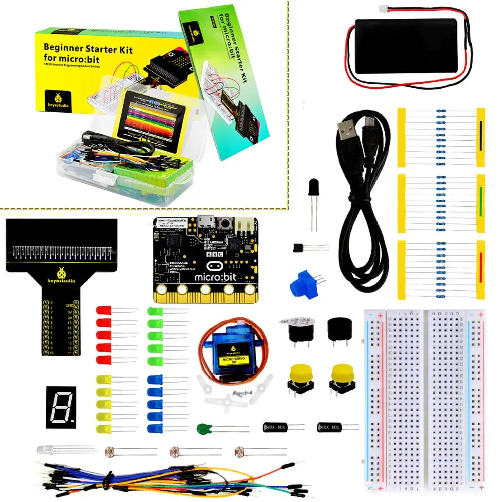 Keyestudio стартовый набор для начинающих BBC Micro:Bit (включая микробитную